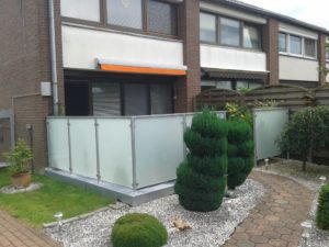 Geländer, Sicht bzw. Windschutz